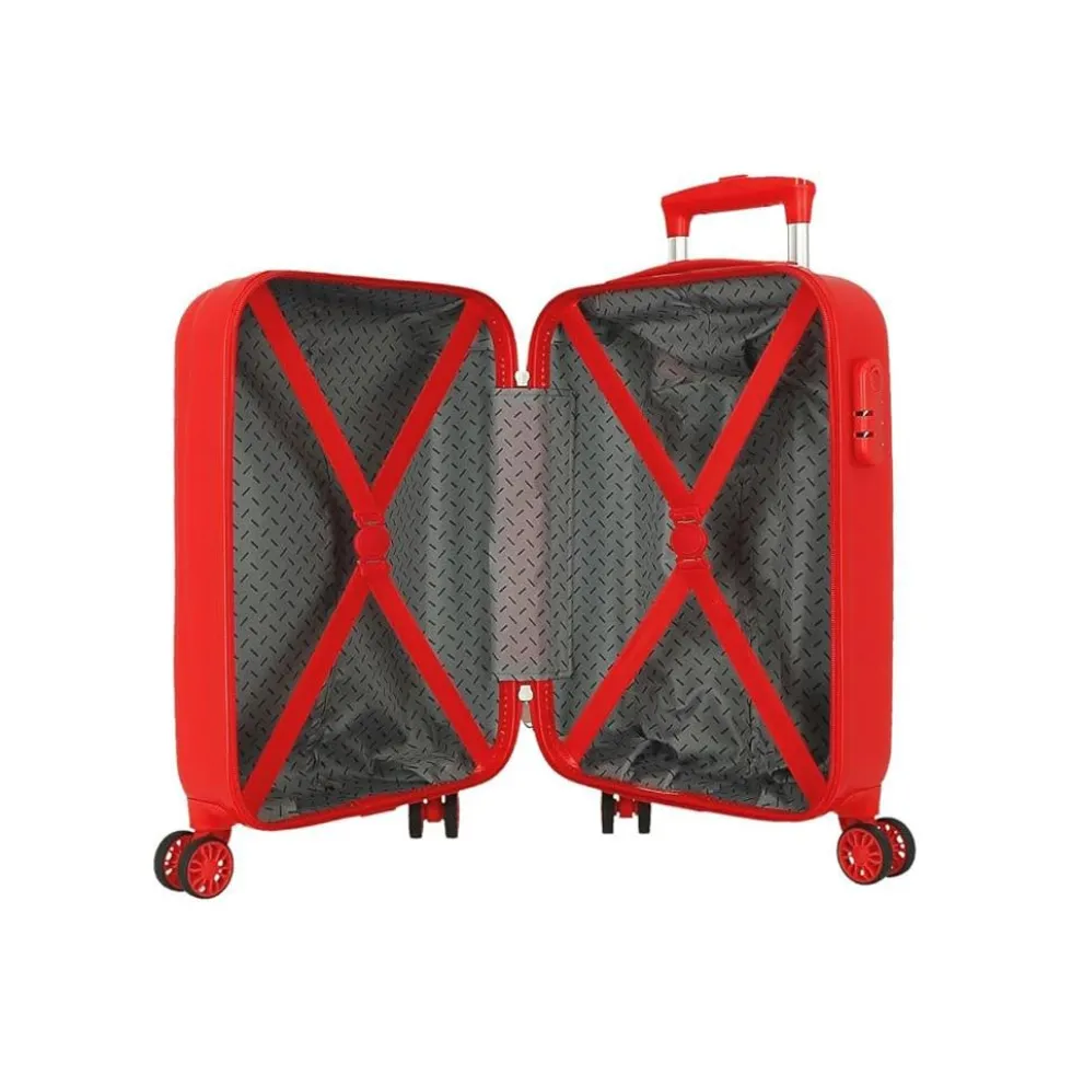 Valigia Cabina Spiderman Rossa 50 cm ABS 33L 4 Ruote
