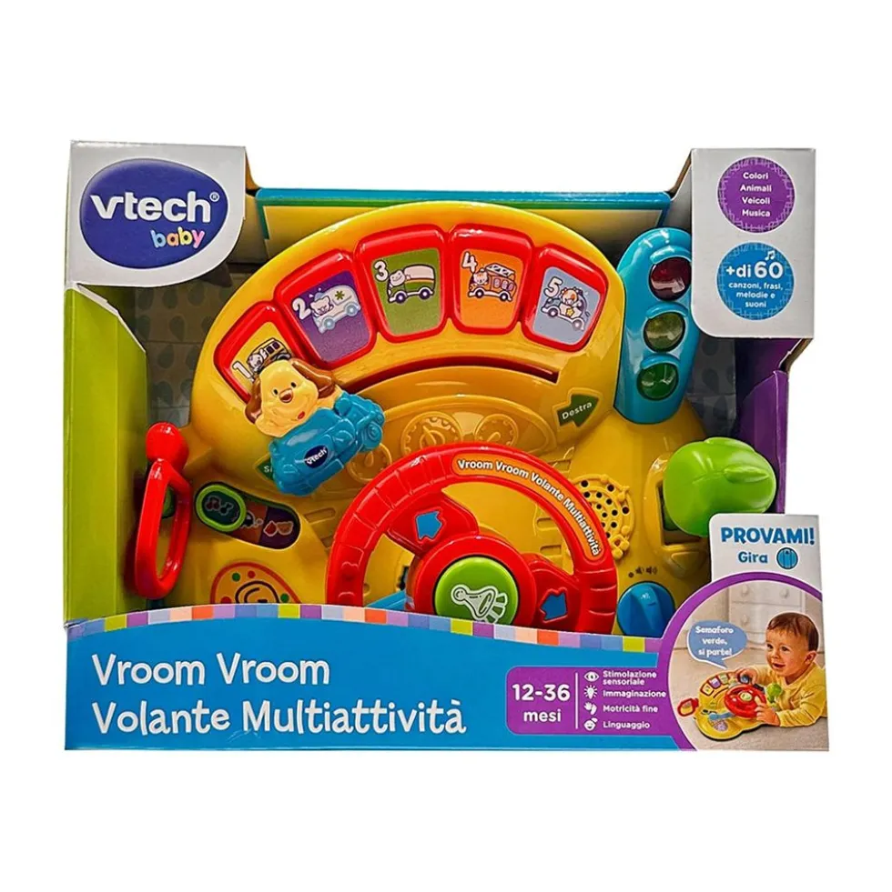 Volante Multiattività Vroom Vroom Bambini Interattivo - VTech